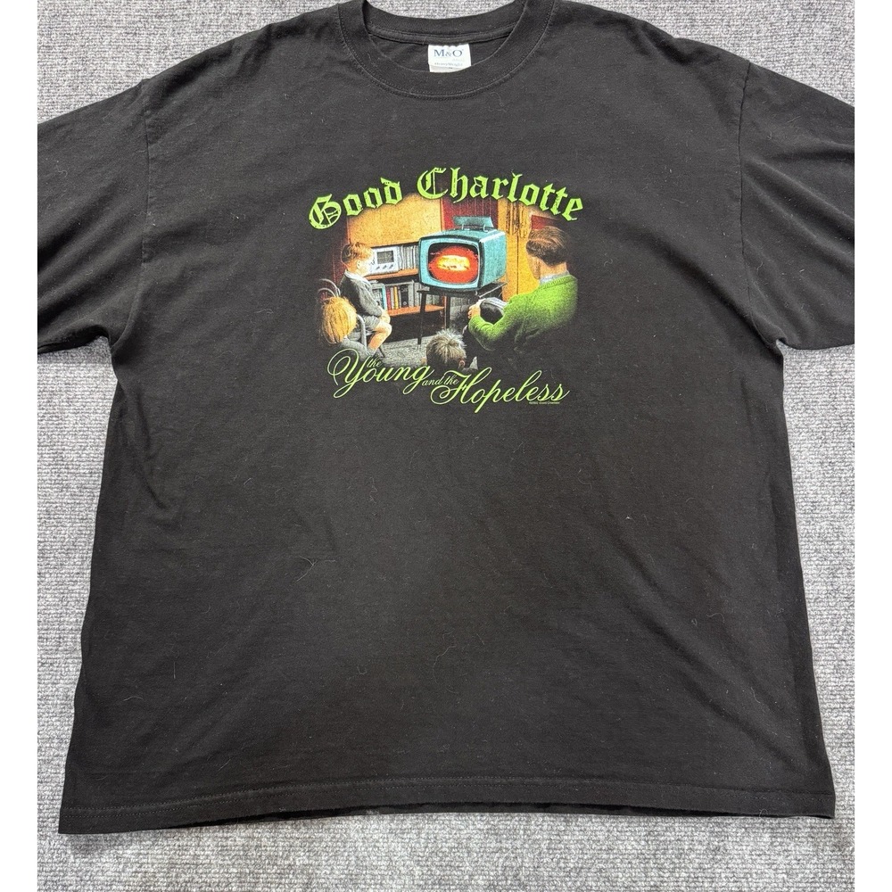 Vintage 2002 Good Charlotte Band T Shirt  XLarge The Young And The Hopeless